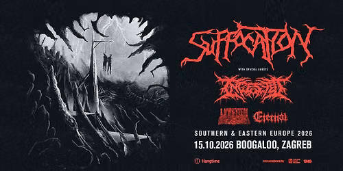 Suffocation, Ingested, Undeath i Eternal u Zagrebu!