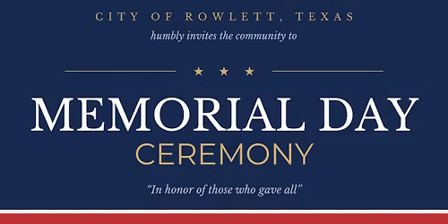 Memorial Day Ceremony