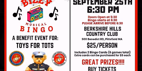 Toys For Tots Annual Musical Bingo Fundraiser