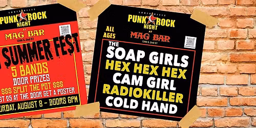 Punk Rock Night Louisville SUMMERFEST at Mag Bar - All Ages!