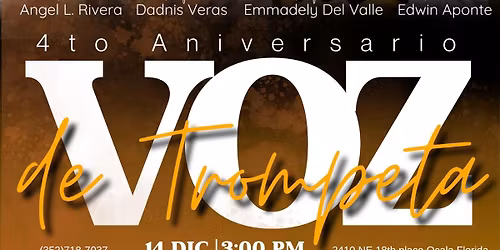 4to Aniversario! \ud83c\udf89 VOZ DE TROMPETA