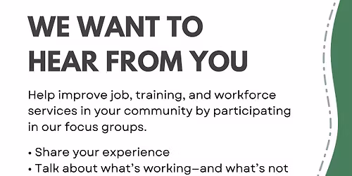 Focus Group: Help Shape WorkSource Services (Battle Ground)
