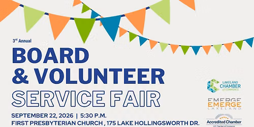 3rd Annual Board & Volunteer Service Fair