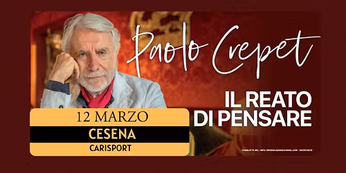 CESENA - CARISPORT - PAOLO CREPET - Il reato di pensare