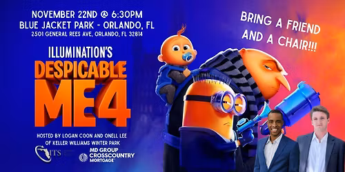 Movie Night in the Park! Blue Jacket Park - Despicable Me 4