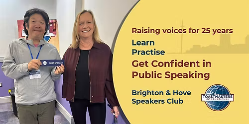 Brighton & Hove Speakers - Learn and Practise Public Speaking