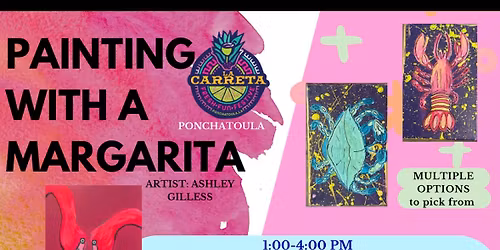 Painting with a Margarita!!! Louisiana Theme