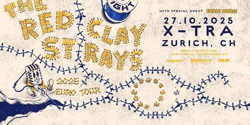 THE RED CLAY STRAYS \u2022 27.10.2025 \u2022 X-TRA Z\u00fcrich