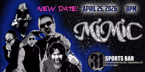 MiMiC returns to Bridgeville, PA!!! NEW DATE!!