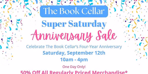 The Book Cellar - Super Saturday Sale