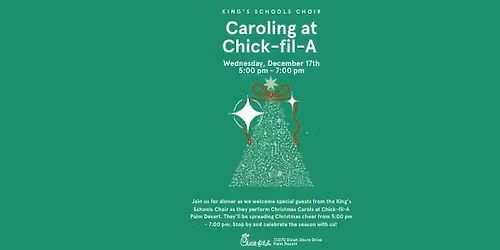 Caroling at Chick-fil-A