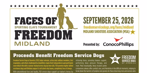 Faces of Freedom Sporting Clays Tournament Midland