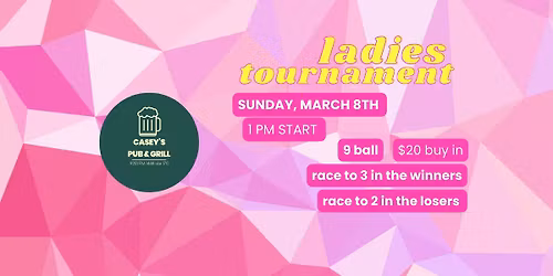 Ladies Pool Tournament