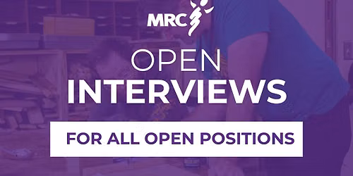 Open Interviews for All Positions