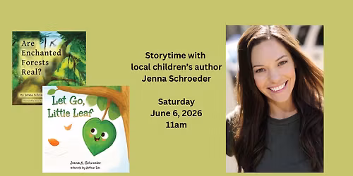 Storytime with local children\u2019s author, Jenna Schroeder
