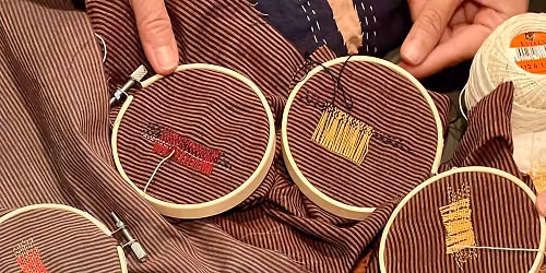 Remendar com bordado Kantha - 26 SET