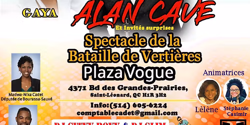 GALA RADIO VERTI\u00c8RES avec ALAN CAV\u00c9 et GAYA, 15 NOVEMBRE 2025 au PLAZA VOGUE \u00e0 Montr\u00e9al