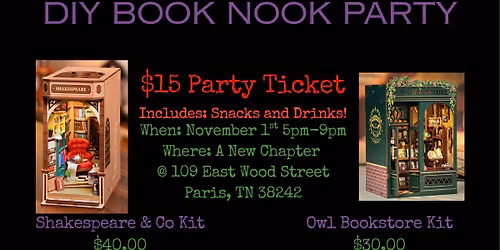 DIY Book Nook Assembly Party