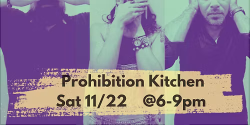 Live Music at Prohibition Kitchen with Morelli and ME!