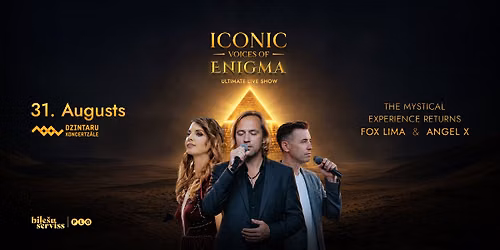 Iconic voices of Enigma | Dzintaru koncertzāle | 31.08.26