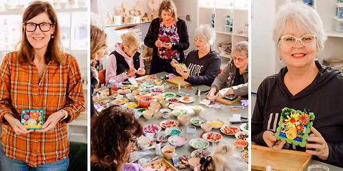 Mini Mosaic Floral Class with Vintage Beads, Whimsical Findings & Glass! (8 spots left!)