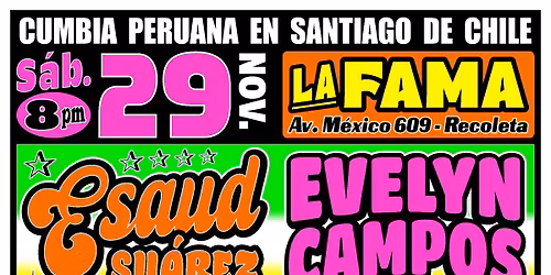 ESAUD SUAREZ Y EVELYN CAMPOS EN SANTIAGO DE CHILE