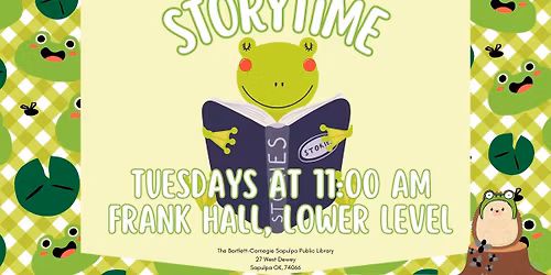 Storytime @ The Bartlett-Carnegie Sapulpa Public Library