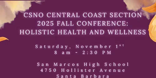 CSNO Central Coast Fall Conference
