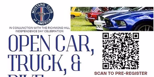 Open Car, Truck, & Bike Show (RH Annual Independence Day Celebration)