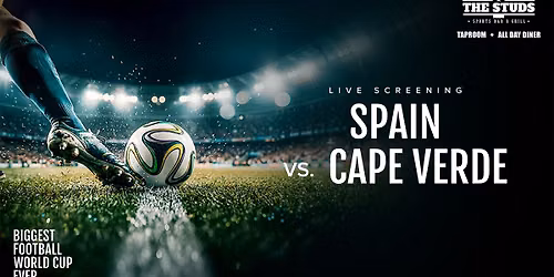 Screening of Spain vs Cape Verde is Live at The Studs Ranchi — The Studs - Bar & Grill | Kadru, Ranchi