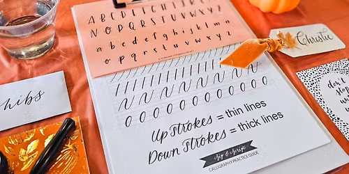 Modern Calligraphy & Pumpkin Lettering for Beginners at SUITE Restaurant\/Lounge