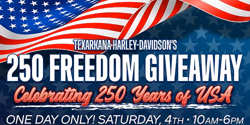250 Freedom Giveaway