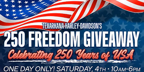 250 Freedom Giveaway