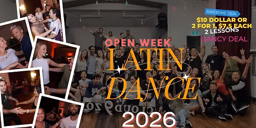Latin Dancing Open Week Term 4 | Tue 16th Jun 2026\ud83d\udc83\ud83d\udd7a\ud83e\udd73