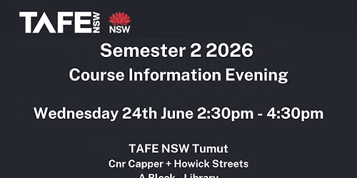 Semester 2 2026 Course Information Session