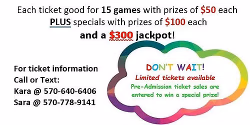 Tamaqua BPW Spring BINGO