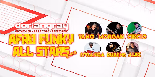 AFRO FUNKY ALL STARS - Atto II | Dorian Gray @Verona