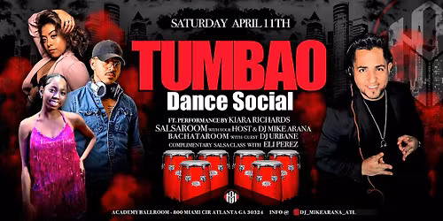 TUMBAO Dance Social April Edition ( 2 ROOMS Salsa & Bachata )