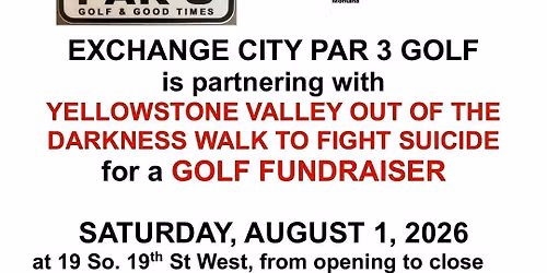 Par 3 Golf Fundraiser- Yellowstone Valley