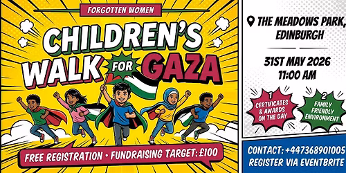 Children\u2019s Walk for Gaza in Edinburgh