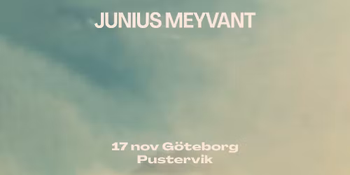 J\u00fan\u00edus Meyvant | Pustervik, G\u00f6teborg