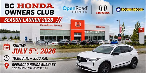BC Honda Owners Club Season Launch