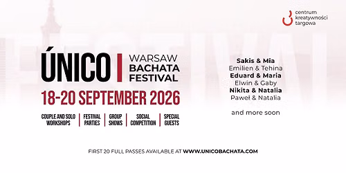 Discount group BACHAZOUK for \u00daNICO WARSAW'26 BACHATA FESTIVAL 