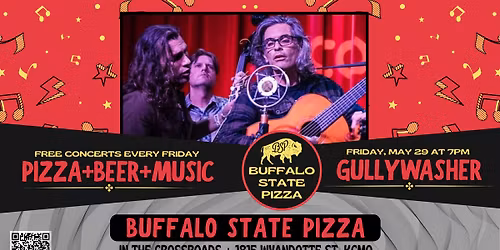 Gullywasher at Buffalo State Pizza on Friday, May 29 at 7PM