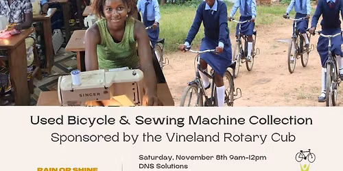 Vineland used bike and sewing machine collection