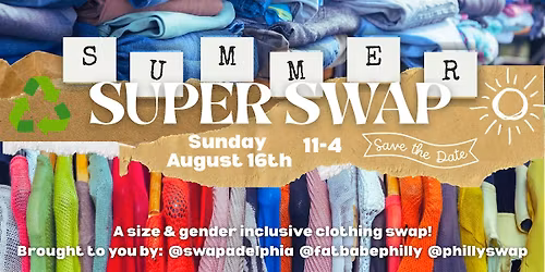 Summer Super Swap: a community clothing swap!