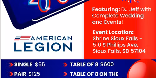 American to the Heart Military Fundraiser for SD Legion Post 15