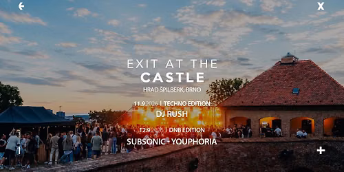 EXIT At The Castle \u2192 Hrad \u0160pilberk,  Brno | 11. - 12.9.2026