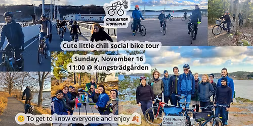 Cute little chill social bike tour \ud83c\udf42 (open to everyone \ud83d\ude0a)