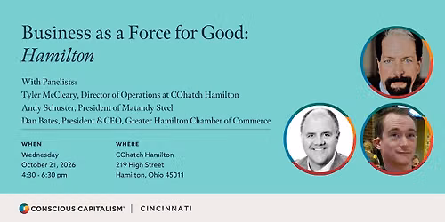 Business as a Force for Good - Hamilton